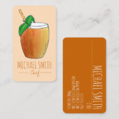 マンゴラッシリフレッシュインディアンヨーグルトフルーツドリンク 名刺 (正面/裏面)