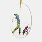 マンゴルファー セラミックオーナメント (左)