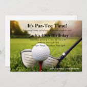 マンゴルフ誕生日招待状 招待状 (正面/裏面)