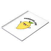 マンゴーお疲れ様!マンゴーのユーモアたっぷりのプラカード ノートブック (左側)