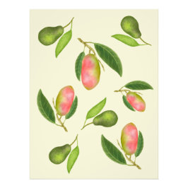 マンゴーとアボカド フォトプリント           