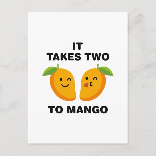 マンゴーには二つかかる ポストカード (正面)