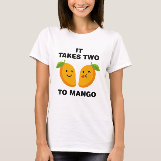 マンゴーには二つかかる Tシャツ (正面)