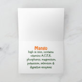 マンゴーのグリーティングカード カード (内部)