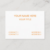 マンゴーのフルーツパターン 名刺 (裏面)