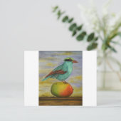 マンゴーの上のマグピー ポストカード (スタンド正面)