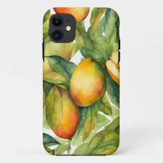 マンゴーの実と葉 iPhone 11 ケース