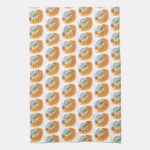 マンゴーもち米デザートタイ料理 キッチンタオル (縦)