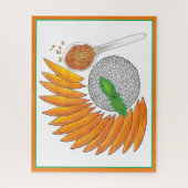 マンゴーもち米デザートタイ料理 ジグソーパズル (縦)