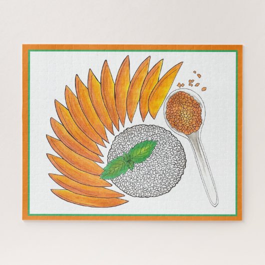 マンゴーもち米デザートタイ料理 ジグソーパズル (横)