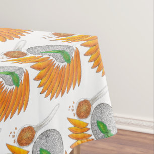 マンゴーもち米デザートタイ料理 テーブルクロス