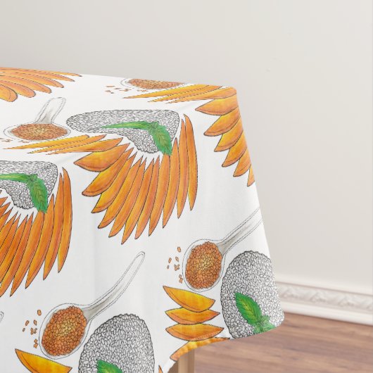 マンゴーもち米デザートタイ料理 テーブルクロス (インサイチュ)