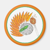 マンゴーもち米デザートタイ料理 マグネット (正面)