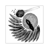 マンゴーもち米デザートタイ料理 ラバースタンプ (インプリント)