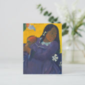 マンゴーを持つ女性 | ポール・ゴーギン ポストカード (スタンド正面)