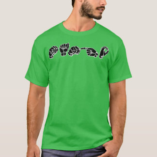 マンゴーアスサイン言語デザイン1 Tシャツ