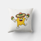 マンゴーアズミュージシャンウィズマラカ クッション (裏面)