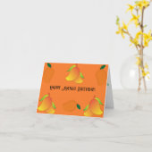 マンゴーカスタマイズ可能 カード (黄色い花)