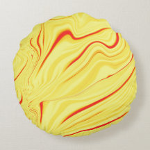 マンゴークリーム、湾曲した赤または珊瑚のストローク