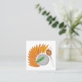 マンゴースティッキーライスデザートタイレストランフード スクエア名刺 (スタンド正面)