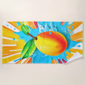 マンゴースプラッシュディライト ビーチタオル (正面)