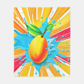 マンゴースプラッシュディライト フリースブランケット (正面)