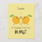 マンゴータンゴのボールルームダンスの名言：二人で踊る ポストカード (正面)