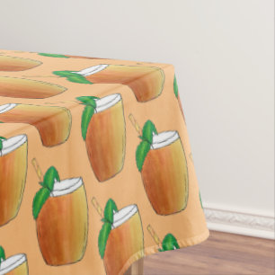 マンゴーラッシリフレッシュインディアンヨーグルトヨーグルトドリンク テーブルクロス