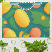 マンゴーレインボーカラフルパタパーソナライズされたーン キッチンタオル (折り畳み)