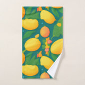 マンゴーレインボーカラフルパタパーソナライズされたーン バスタオルセット (ハンドタオル)