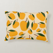 マンゴー夏のフルーツ柄 アクセントクッション (裏面)