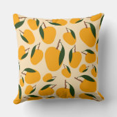 マンゴー夏のフルーツ柄 クッション (裏面)