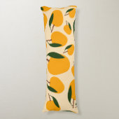 マンゴー夏のフルーツ柄 ボディピロー (正面縦)