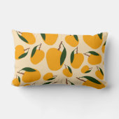マンゴー夏のフルーツ柄 ランバークッション (裏面)