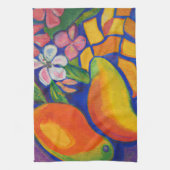 マンゴー愛好家トロピカル キッチンタオル (縦)