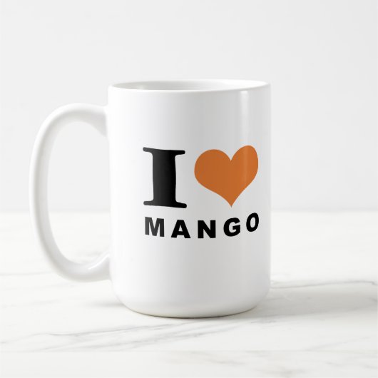 マンゴー愛好家 コーヒーマグカップ (左)