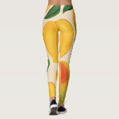 マンゴー果実継ぎ目なしパターン レギンス (裏面)