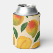 マンゴー果実継ぎ目なしパターン 缶クーラー (缶正面)