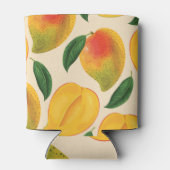 マンゴー果実継ぎ目なしパターン 缶クーラー (裏面)