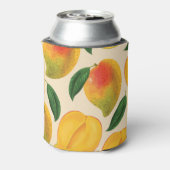 マンゴー果実継ぎ目なしパターン 缶クーラー (缶裏面)