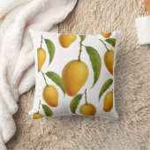 マンゴー狂気は甘い、ジューシーでトレンディー。 クッション (ブランケット)