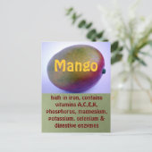 マンゴー葉書 ポストカード (スタンド正面)