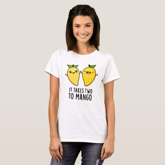 マンゴー踊りフルーツパおもしろいンには2回 Tシャツ (正面フル)