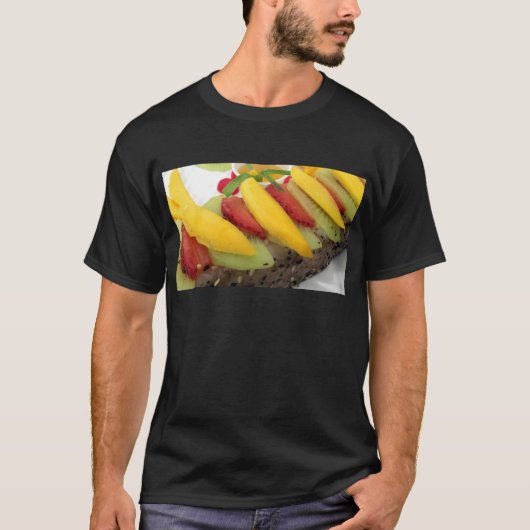 マンゴー+ライス+寿司+フード+プレート+食事+料理 Tシャツ (正面)