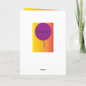 マンゴ誕生日カード カード (裏面)