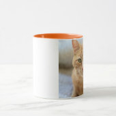 マンゴ-オレンジ11ozクラシックなマグ マグカップ (中央)