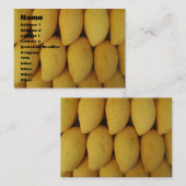 マンゴ 名刺 (正面/裏面)