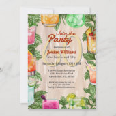 マンサマーバックヤードカクテル60th誕生日パーティー 招待状 (正面)