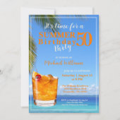 マンサマー海カクテル50thバースデーパーティー 招待状 (正面)