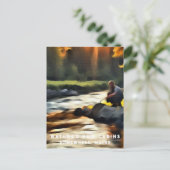 *~*マンサン魚釣りストリームメインAP49川 ポストカード (スタンド正面)